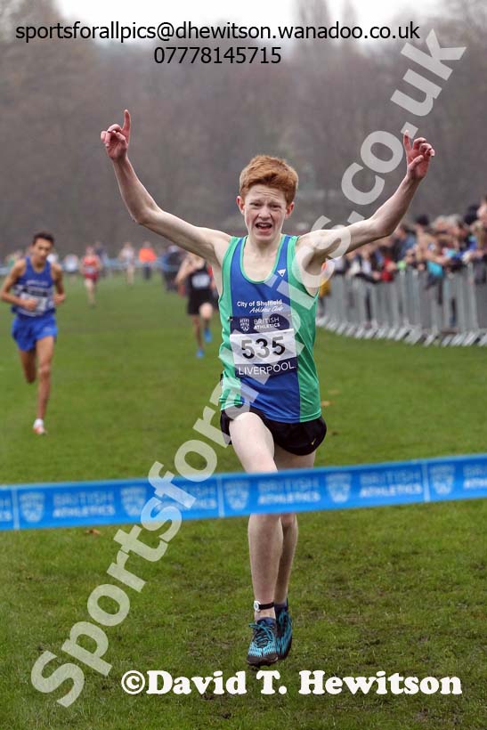 Men's under-17s European Cross Country Trials, Sefton Park, Liverpool. Photo: David T. Hewitson/Sports for All Pics